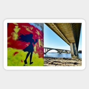 Under the bridge of Iroise Sticker